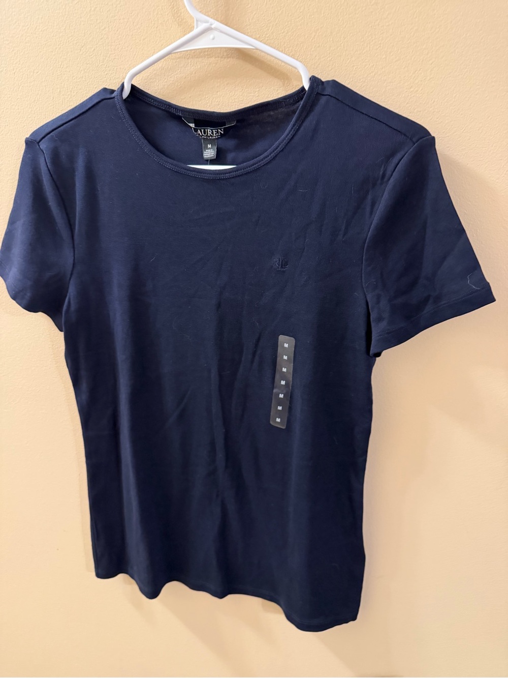 LAUREN Ralph Lauren Navy Short-Sleeve Crewneck Tee size M NWT